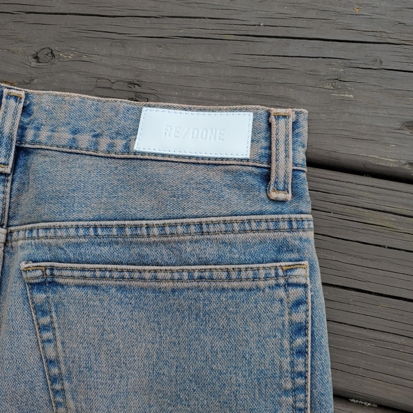 RE/Done 70s Tinted Blush Loose Flare High Rise Waisted Mom Jeans 31 - Picture 6 of 9